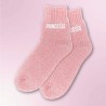 Chaussettes polaires à paillettes roses message "Princesse" - Femmes