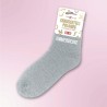 Chaussettes polaires grises à paillettes inscription Emmerdeuse - Femmes