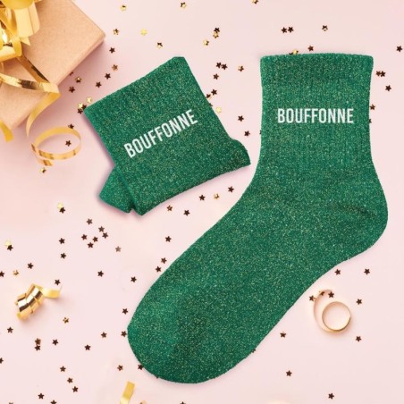 Chaussettes à paillettes Bouffonne, idée cadeau pour femme