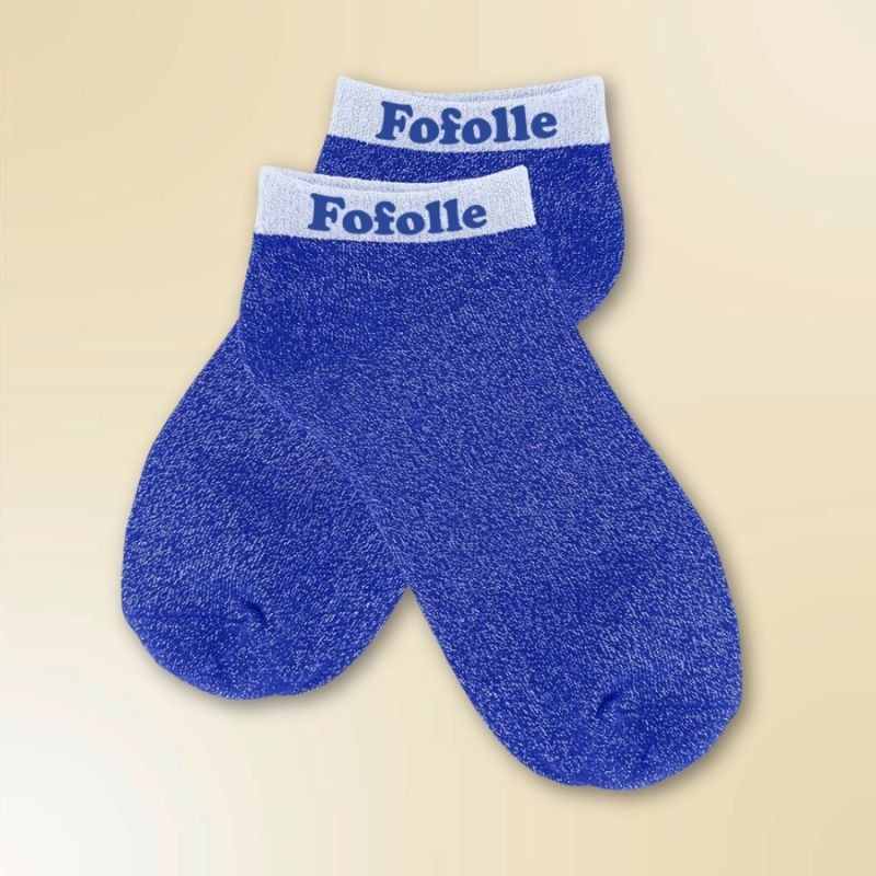Socquettes à paillettes message Fofolle