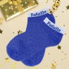 Socquettes à paillettes bleues Fofolle idée cadeau
