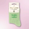 Chaussettes femmes à paillettes message Mojito Addict