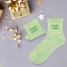 Idée cadeau femme chaussettes pailletées vertes Mojito Addict