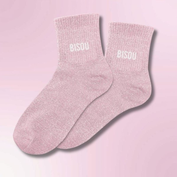 Chaussette à paillette Bisou