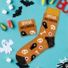 Cadeau chaussettes à paillettes pour halloween message Joyeux Halloween
