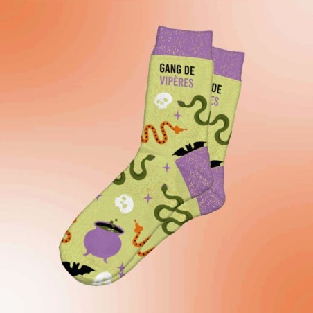 Chaussette à paillette Halloween Gang de Vipères