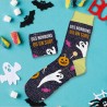 Cadeau chaussettes à paillettes pour halloween message Des Bonbons ou un Sort