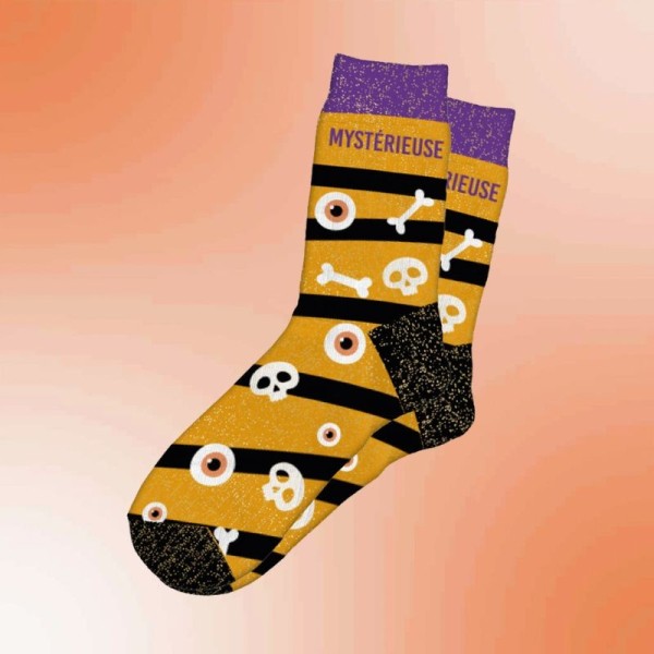 Chaussette à paillette Halloween Mystérieuse