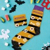 Idée cadeau chaussettes à paillettes pour halloween message Mystérieuse