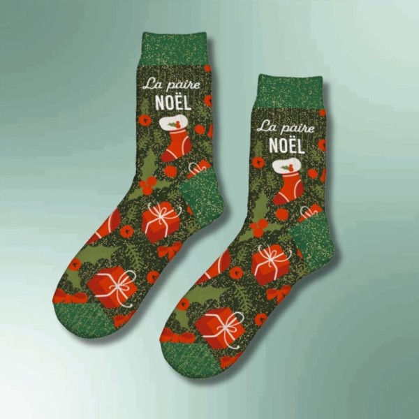 Chaussette à paillette Noël La Paire Noël