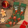 Idée cadeau chaussette à paillette pour Noël message La Paire Noël