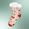 Chaussette polaire à paillette Noël Joyeux Noël