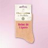 Paire de chaussettes pailletées orange Reine de l'apéro